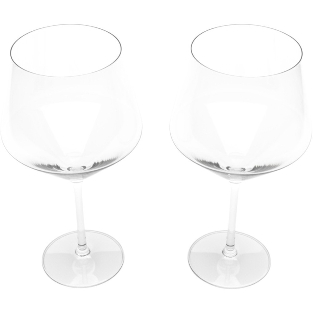 Zwiesel Glas Crystal Red Wine Glasses Set of 2 Modern Stemware Clear Germany